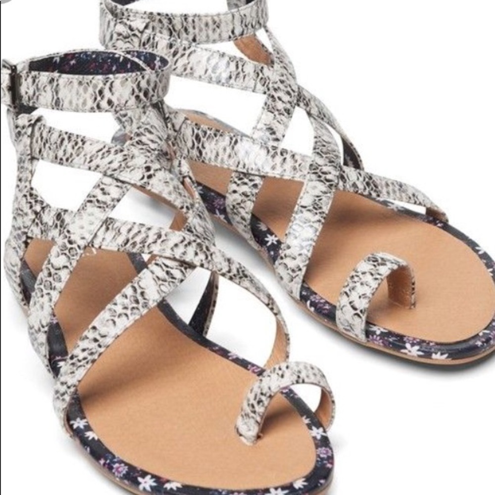 CAbi snake print sandals